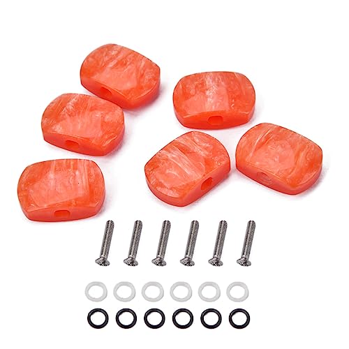 ibasenice Clavijas De Afinación Metal Resistente Botones Acrílicos Para Guitarra Eléctrica