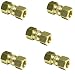 Lead Free Brass Union Coupling 3/8" COMP x 3/8" COMP Leak Proof Easy Connect Union (5 Pack)