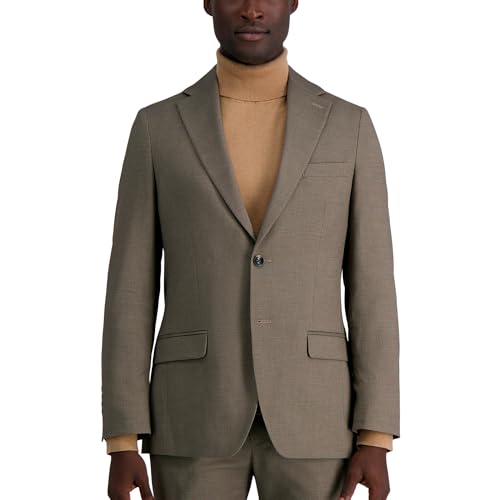 Pantalon de costume homme slim Haggar micro dobby noir gris