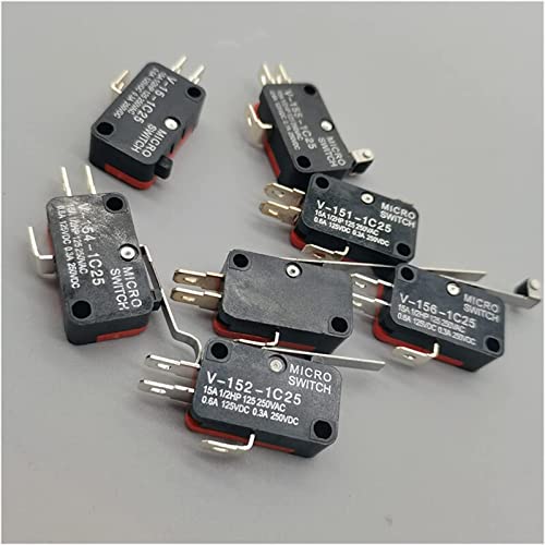Interrupteur micro-fin d'auto-réinitialisation instantanée V-151-1C25 CA - 3