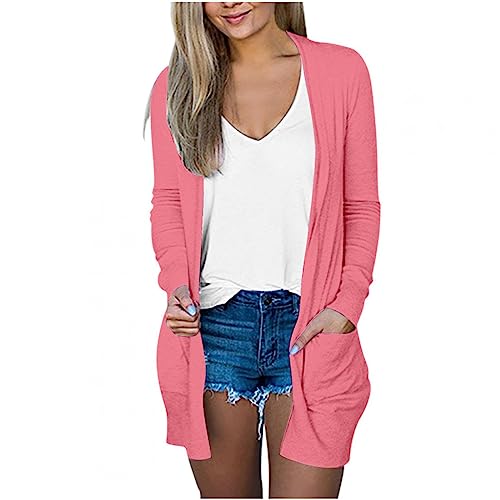 Lightweight Cardigans for Women Open Front Summer Sweaters Cardigan Jacket Long Teacher Outfits