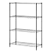 BestOffice | 4-Tier Wire Storage Shelves | 36x14x54 | Black | with Adjustable Racks | Heavy-Duty Metal Shelf, Holds Upto 1000 lbs | No-Tool Assembly | Ideal for Home & Garage Shelving