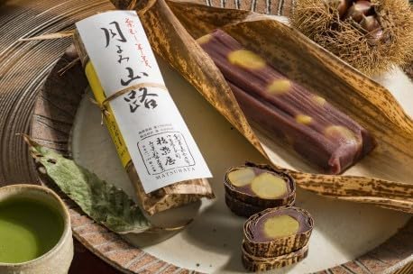 Amazon.co.jp: 月よみ山路 栗蒸し羊羹 1本 松葉屋 石川銘菓 お土産