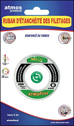 RUBAN D'ÉTANCHÉITÉ DES FILETAGES-ATMOSEAL 3611 ATMOS PRODUCTS- Innovation produit qui substitue les pâtes, le chanvre, les rubans en PTFE … : Ruban d’étanchéité renforcé de fibres Cover