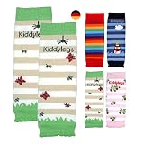 Kiddylegs® Babystulpen Premium Mini Beinwärmer für Neugeborene (Wiesenleben)
