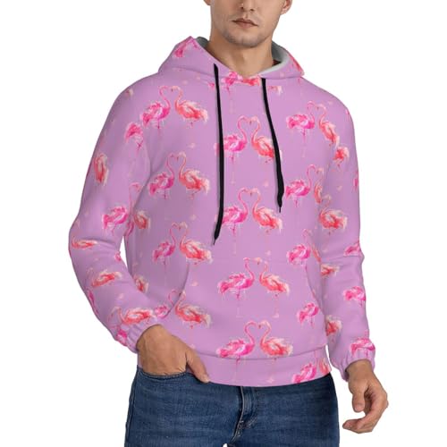 Sweat à capuche flamants roses pour vos weekends décontractés