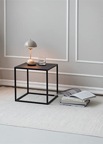 METALLBUDE SOLI X Design Beistelltisch Schwarz. Aus hochwertigem pulverbeschichtetem Stahl. Minimalistisch. Modern. Elegant. Flur. Wohnzimmer. Schlafzimmer Cover