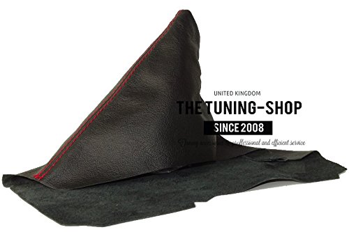 The Tuning-Shop Ltd for Toyota Gt-86 Subaru BRZ 2012-2016 E Brake Boot Black Leather with Red Stitching