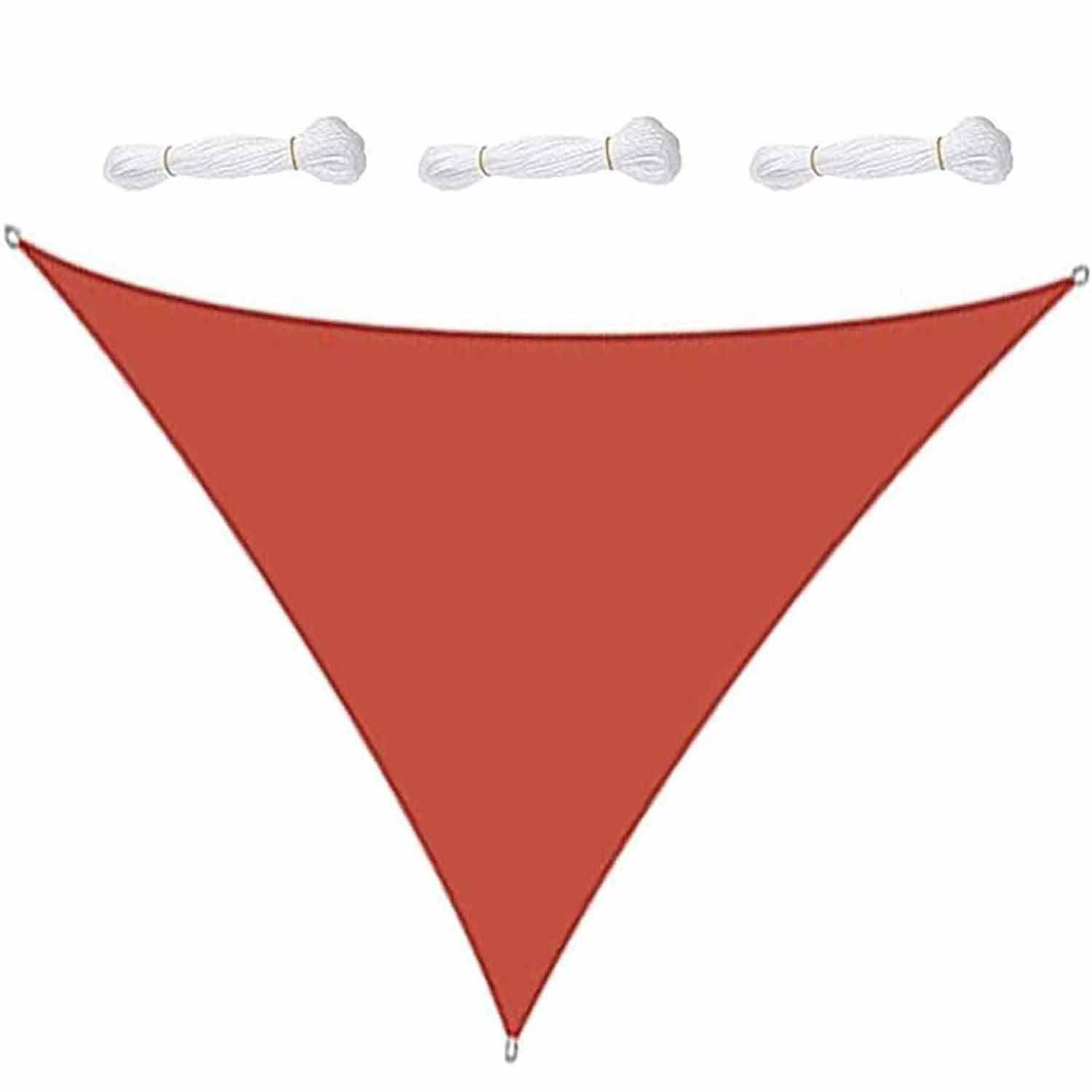 Voile ombrage triangulaire haut de gamme toile imperméable 4x4x4m