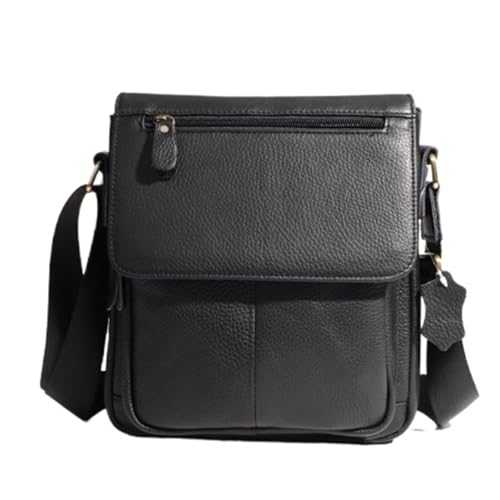 Vintage Crossbody Bag for Women Men, Leather Satchel Pouch, Small Messenger Bags, Waterproof Casual, for Travel Work Busines