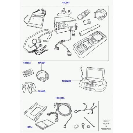 Genuine LAND ROVER DVD INSTALLATION ENTERTAINMENT RANGE ROVER 04-06 OEM NEW VUB503722