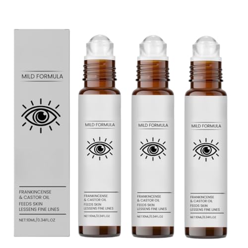 Sérum Lifting para Ojos de Acción Rápida, Roll-On con Aceite de Ricino, Hidratante de Larga Duración, Reduce la Apariencia de Líneas de Expresión, Arrugas y Ojeras, Fácil de Aplicar
