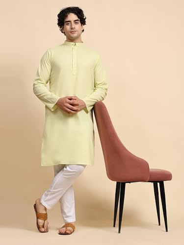 Image of SKAVIJ Men's Casual Kurta Pajama Set Regular Fit Traditional Dress Yoga Outfit