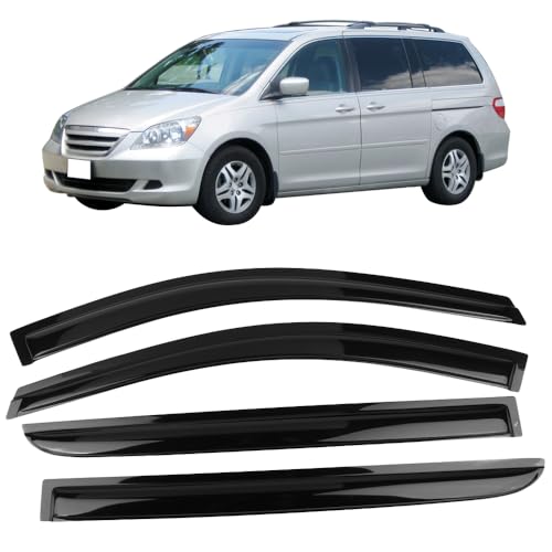 Fit 2005-2007 Honda Odyssey Smoke Tinted Slim Style Acrylic Window Visor