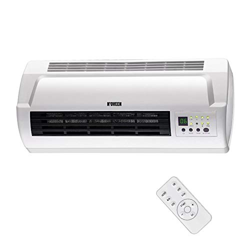 Noveen Cortina DE Aire CERÁMICA HC2000 Pantalla LCD con Control Remoto, Proporciona Flujo de Aire Vertical (frío, cálido, Caliente) en Las entradas a Cuartos más pequeños, Tiendas, oficinas.
