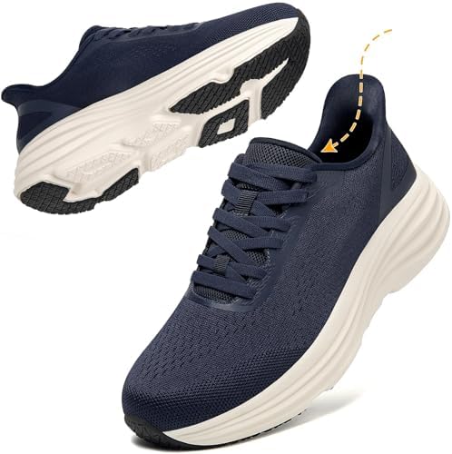 （07:30時点） [MERPHINE] 【手を使わずに履けるスニーカー】ランニングシューズ 運動靴 レディース メンズ スポーツ ジョギング ジム ウォーキング 体育館 通勤 通学 立ち仕事 メッシュ 通気性 軽量 クッション 歩きやすい 夏 ブブルー 25.0 cm