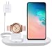 Produktbild 3 in 1 Kabellose Ladegerät, Qi Kabellose Ladestation Samsung für Samsung Galaxy Watch Active 3/2/1, Galaxy Watch 3/1, Samsung Galaxy S21 Ultra/S20/S10/S9, Phone SE/12/11 Pro Max/XS/Air-Pods Pro(White)