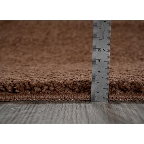 Garland Rug Sedona Bath Rug, Extra Soft Absorbent Plush Bath Rugs, Non-Slip, Quick Drying, Machine Washable, Plush Comfort for Bathroom Floor, Tub and Shower, 21" x 34", Cinnamon Brown by Garland Rug - Used condition - Image 5