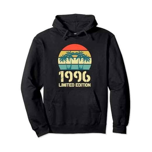 Camisetas vintage de cumpleaños de 1996 para mujer, divertidas, cumpleaños de 1996 Sudadera con Capucha