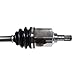 GSP NCV53907 CV Axle Shaft Assembly - Left Front (Driver Side)