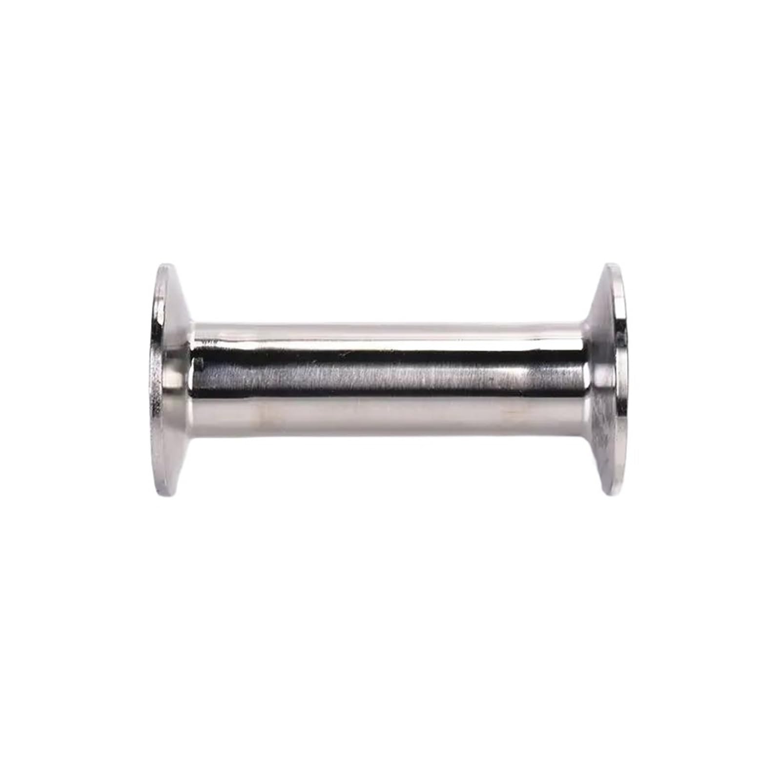 Downpipe Aus Edelstahl 304, Poliert, 38 Mm, Länge 100–500 Mm, Mit 3-Loch-Flansch Und Klemmschelle(20cm)