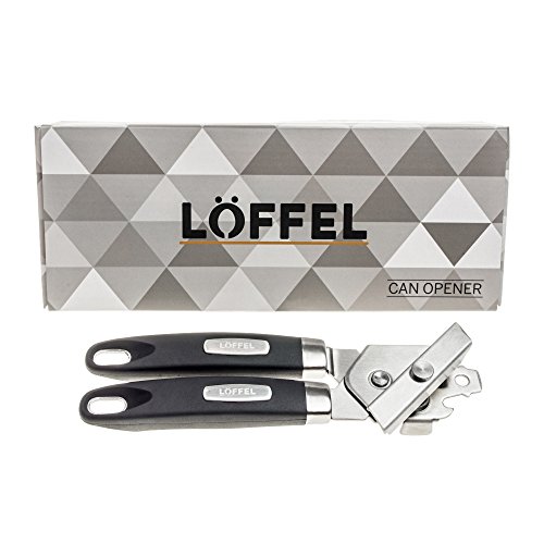 Stainless Steel Manual Can Opener – Tin Can Opener With Non-Slip Safety Grip For Seniors With Arthritis – Made Of Heavy Duty Industrial Materials For Smooth Portable Kitchen Cooking And Can Opening #TOP6
