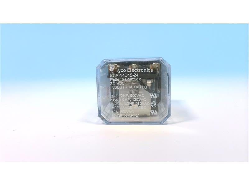 AMP 1-1393118-4 24VDC Coil, General Purpose Relay, KUP-14D15-24=KU-, SOCKETABLE, SPDT (3 Form C)