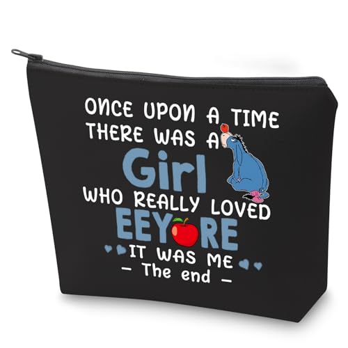 ZJXHPO Funny Cartoon Character Lover Gift There Was A Who Really Loved Zipper Pouch Makeup Bag (BL Once Cartoon)