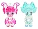 Glimmies- Dotterella/Skylie Mini-Figurine, GLP011, Rosa/Blu