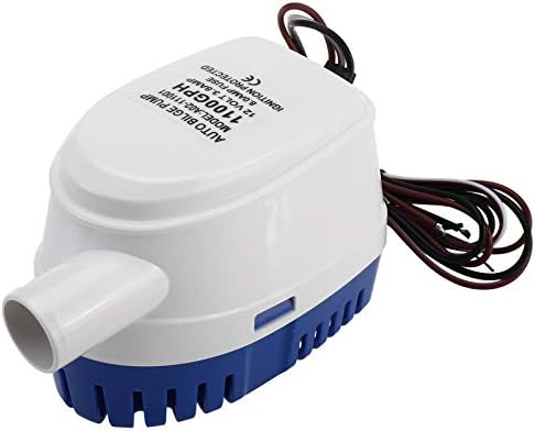 NiceDD Submersible Boat Bilge Water Pump, 1100GPH 12V Automatic Marine Electric Bilge Pump with Built-in Float Switch (1100GPH)