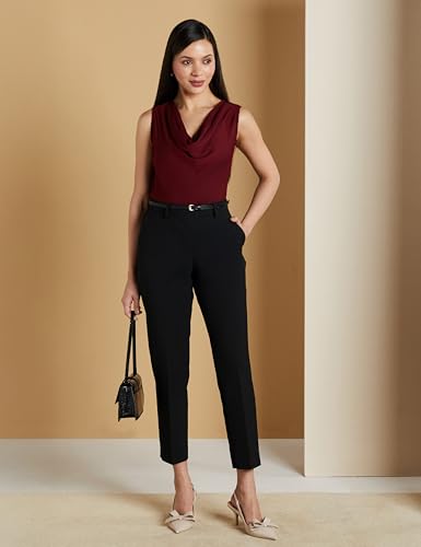 Image of Symbol Premium Women's Polyester Cowl Neck Top (Regular Fit | Stylish | Desk-to-Dinner) (Available in Plus Sizes)