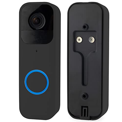 LEFXMOPHY Black Backplate for Blink Video Doorbell Back Plate Replacement Part with Hooks Accessory - Thumbnail 5