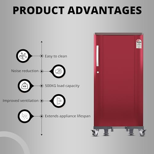 Image of Robustt Washing Machine Stand - Portable Universal Stand | 4 Wheel Brakes | Heavy-Duty | Perfect for Washing Machine and Refrigerator