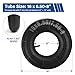 LotFancy 2 Pack 16X6.50-8, 16X7.50-8 Inner Tube for Snow Blower, Lawn Mower, ATV, Farm Tractor, Wheelbarrow, Trailer Implement, Heavy-Duty Replacement Inner Tube with TR-13 Straight Stem Valve