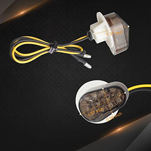 Image of TRP TRADERS Turn Signal LED Indicator Light Compatible for Yamaha R15, R15 V1, R15 V2, YZF R1, YZF R3, YZF R15 Honda Kawasaki Suzuki (Amber) - Pack of 2