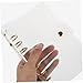 TEHAUX 2pcs Clear Binder Notebook Shell Travel Journal Cover for DIY Projects Office Storage and Organization for Home and Work Use