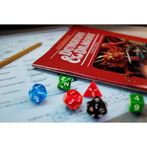 Wiz Dice Polyhedral Rpg Dice From D4 To D20| Role Playing Game Dice| D&D Dice In Random Colors| D10(00) Polyhedral - 25 Pack #TOP2
