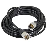 RG-58 CB Coax Cable, Ancable 10-Feet Low Loss PL 259 Coaxial Cable - 50 Ohm RG58 Coax Jumpers, UHF...