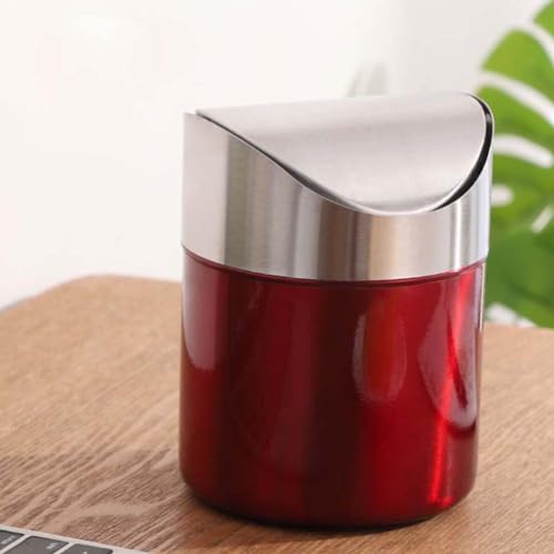 Caneca de basura compacta de acero inoxidable Luxshiny miniatura 6