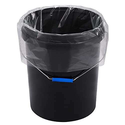 Xsourcer Food Storage Bags 5 Gallon Ice Bucket Liners Food Grade Platisc Cool Bucket Bag for Marinading and Brining Durable & BPA Free Bag for Home Kitchen 1.6 Mil Pack of 30