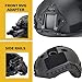 Fast Tactical Airsoft Helmet with Paintball Helmet Cover Adjustable Suspension System Tactical Airsoft Gear(Black,M)