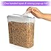 Shazo 2 PC (9.5L | 321 Oz) Extra Large Bulk Food Storage Containers with Airtight Lids for Flour, Sugar, Rice, Cereal & Pasta - Leakproof, BPA-Free Plastic Canisters for Kitchen & Pantry Organization