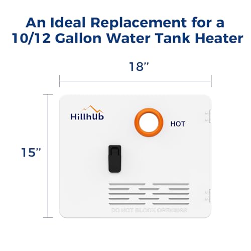 Image of Hillhub 15 x 18 Inches RV Water Heater White Door (ONLY DOOR). All-season Door Kit for Hillhub RV Water Heaters, Three-layer Material with Electrostatic Powder Coating Layer, Electrolytic Plate