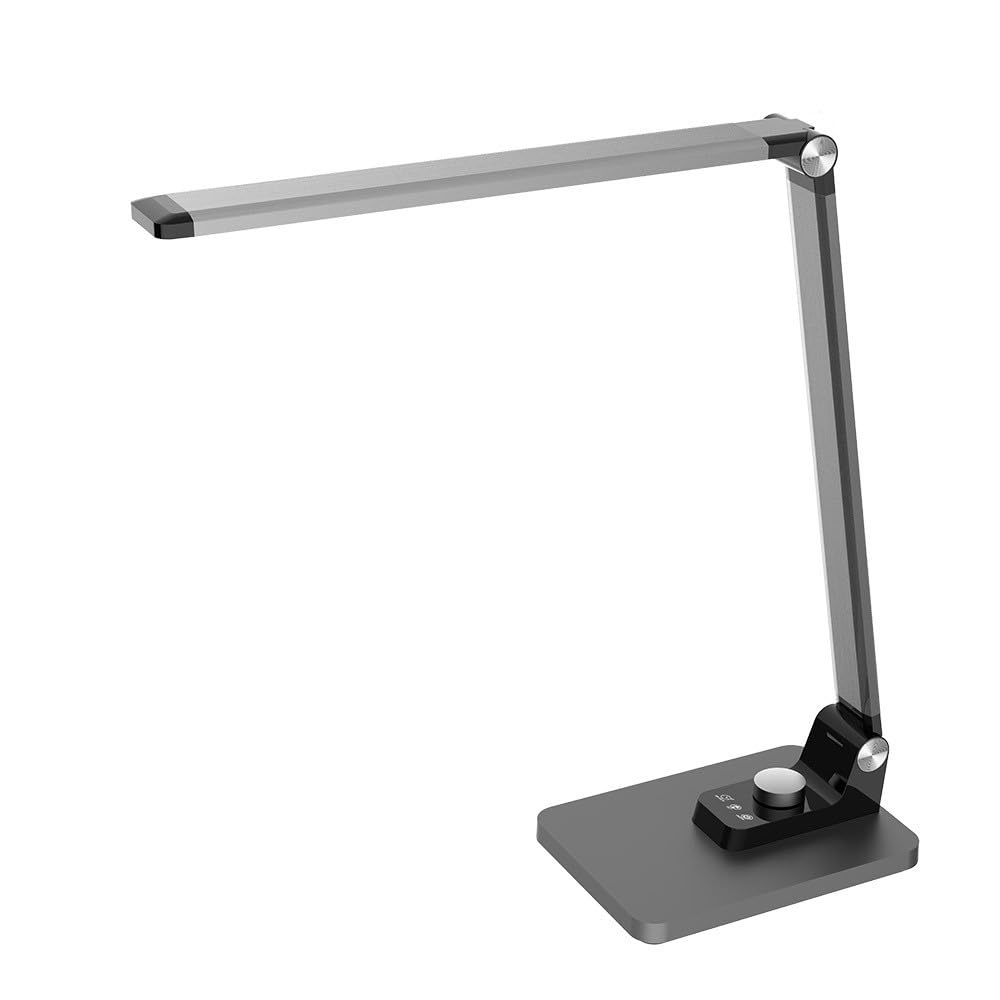 FABRILAMP Flexo Olimpo Gris 10W 800lm Memoria Articulable 43,1x13,7x35,6cm