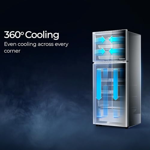 Image of Haier 475 L 1 Star Frost Free Twin Inverter Double Door Refrigerator with Solar Connect for Power Backup & Dual Magic Zone for Flexible Storage (HRF-5251BGKA-N, Graphite Black, 2026 Model)