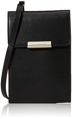 Mandarina Duck Mellow Leather Tracolla Nero  Bolso bandolera para Mujer  Rojo  Flame
