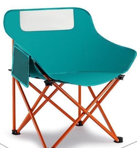 LoreenCar Folding Chair Camping Lightweight & Compact Folding Chairs for Camping, Garden, and Beach | Kids & Adults Moon Chair Fishing Chair Outdoor Product (Green)