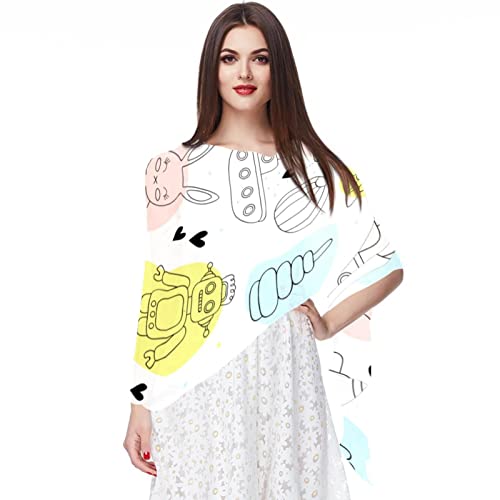 Foulard en mousseline de soie pour femme adoucir les peaux sensibles
