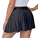 Eleloveph Mini Pleated Tennis Skirt for Women: Black Flowy Skorts for with Shorts Pockets - Athletic Trendy 18-35 - Golf Pickleball Casual 2025 S