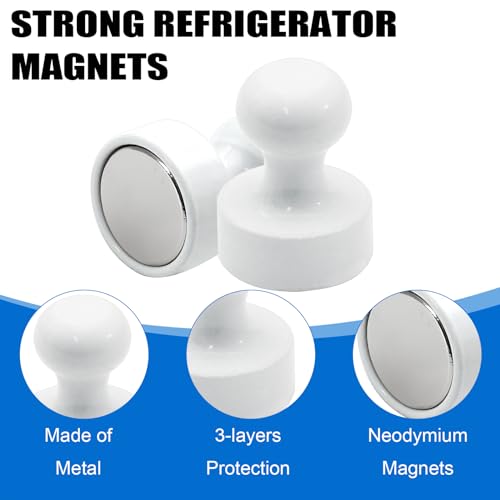 image for LOVIMAG Fridge Magnets 20Pcs Refrigerator Whiteboard Small Strong Magn